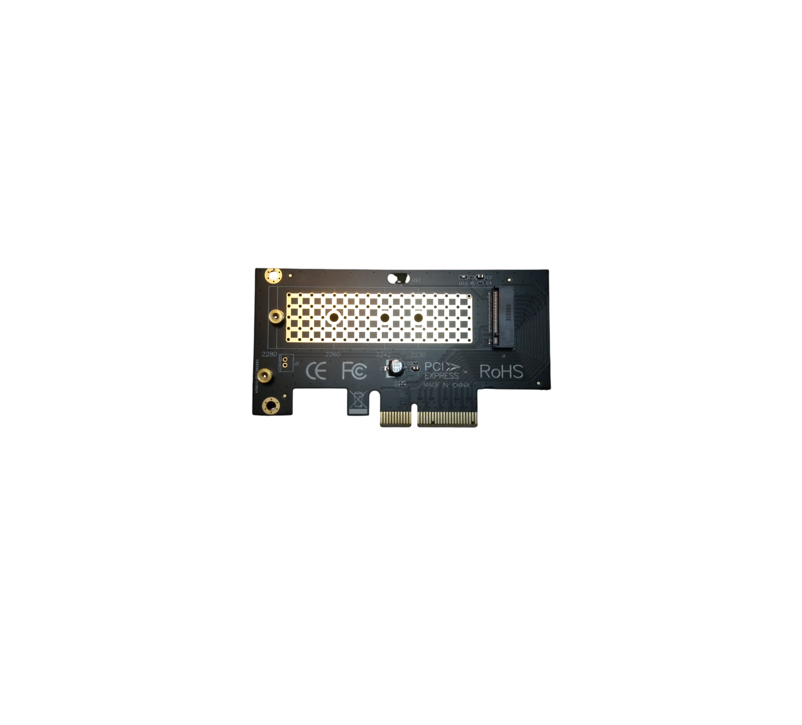 Адаптер для подключения M.2 NVME накопителей в PCI-E x4-x16, 3.0 и 4.0