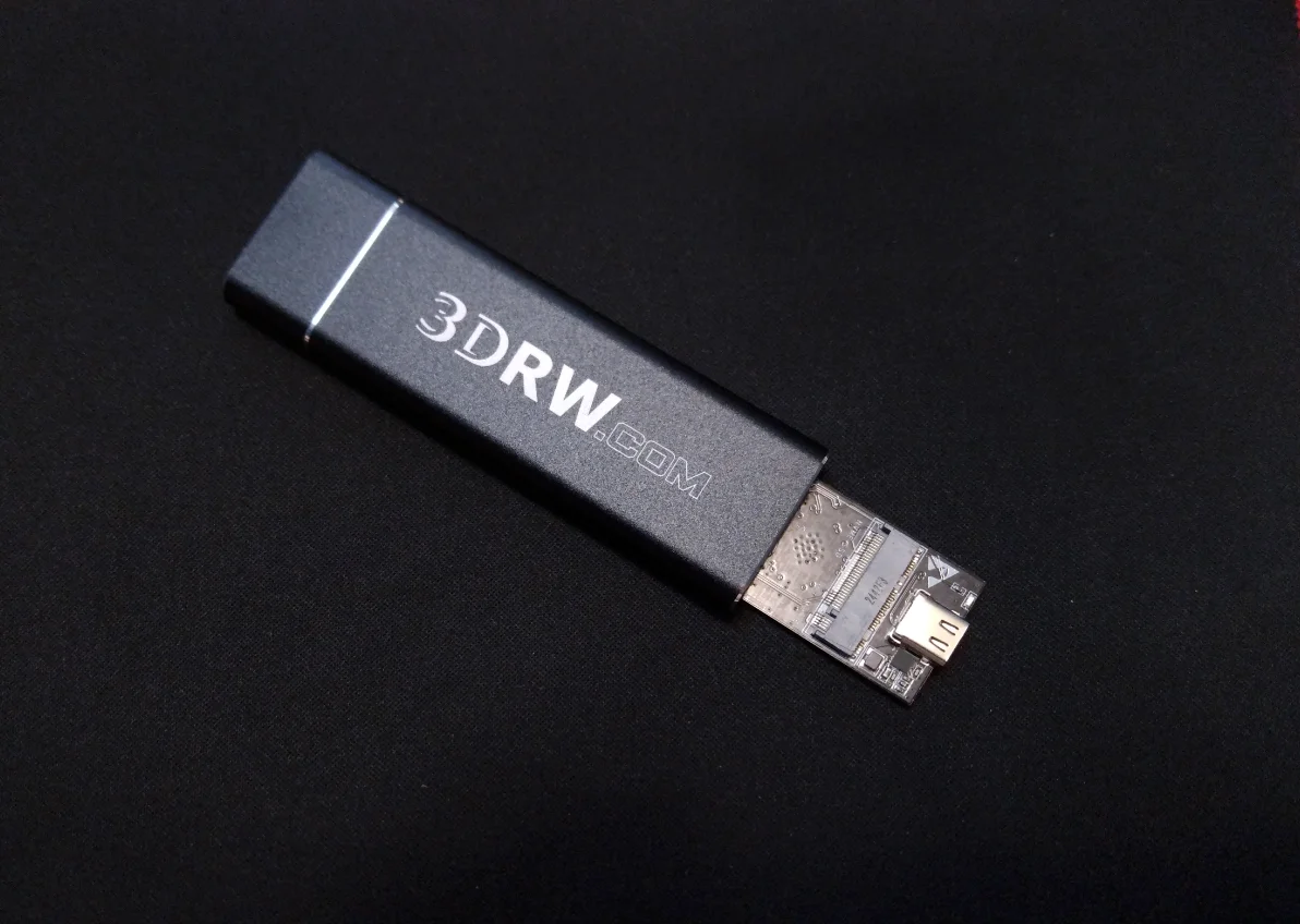 Внешний корпус для SSD 3DRW.com BOX M.2 NVME Type-C/USB 3.1