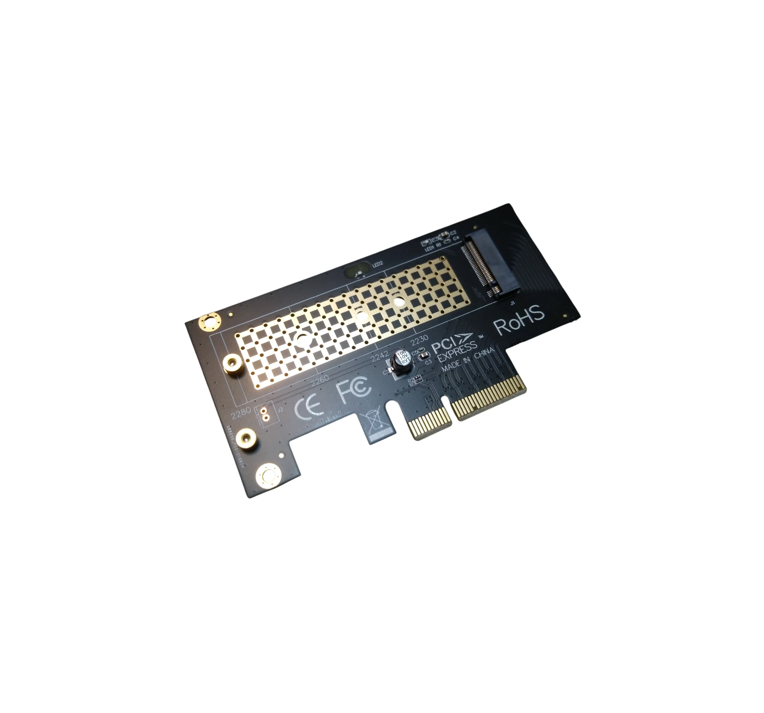 Адаптер для подключения M.2 NVME накопителей в PCI-E x4-x16, 3.0 и 4.0
